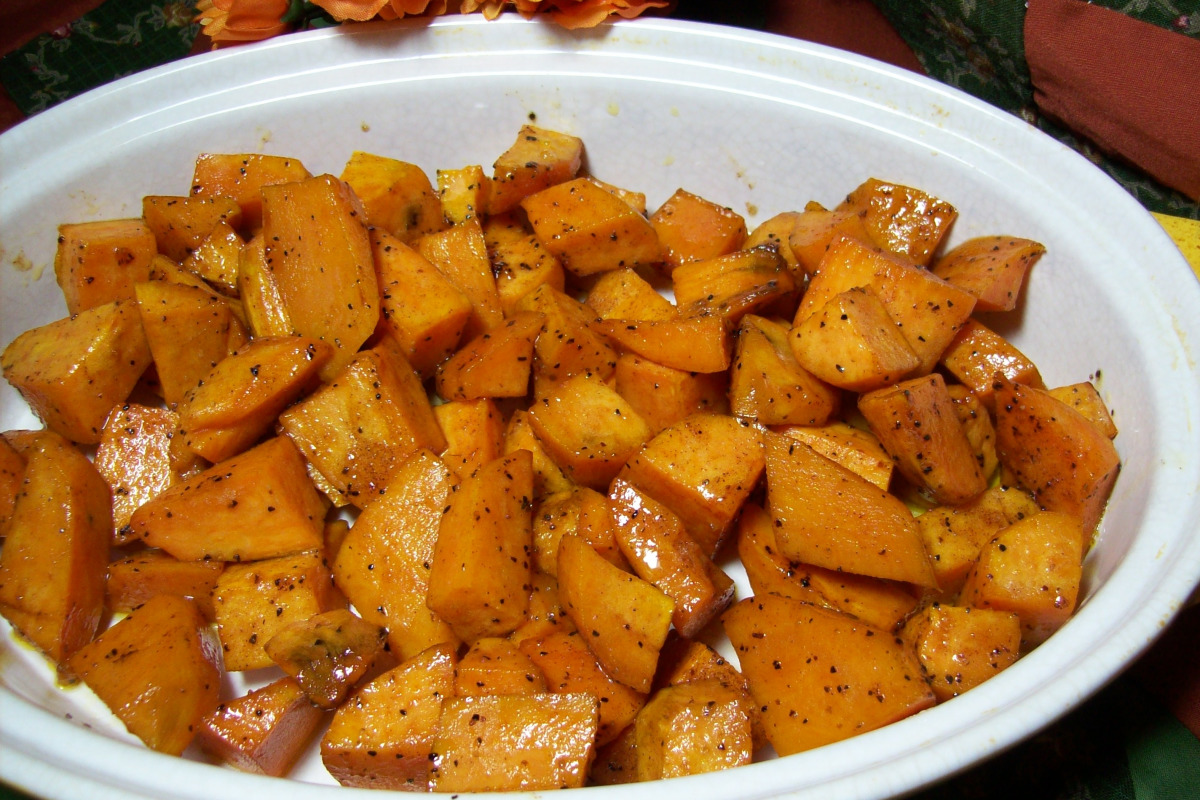 Minimalist Honey-Glazed Sweet Potato