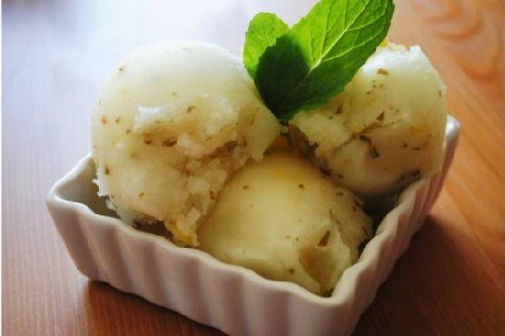 Lemon-Mint Sorbet