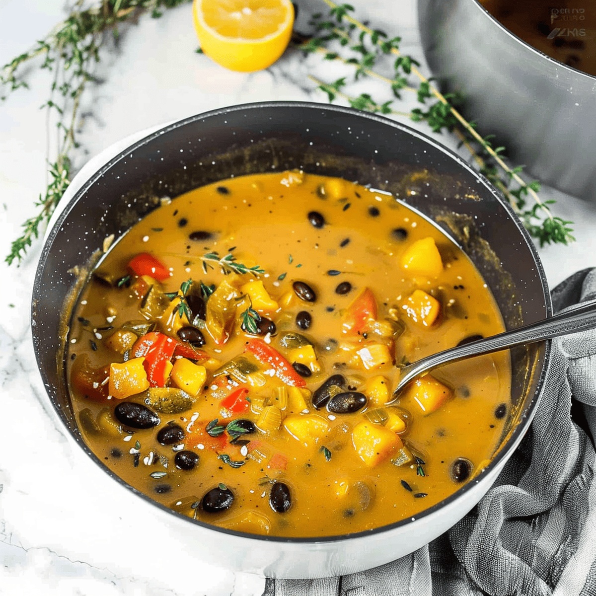 Maple-Roasted Butternut Squash and White Bean Stew