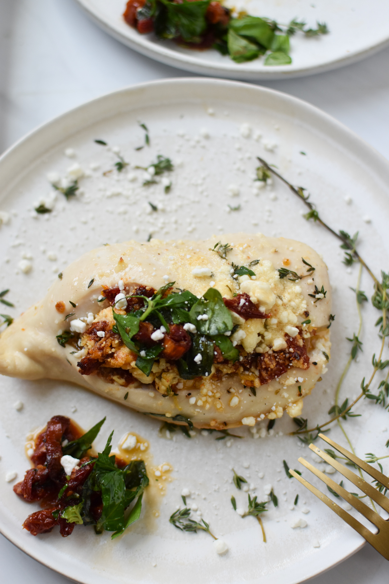 Sun-Dried Tomato and Goat Cheese Stuffed Chicken Breast