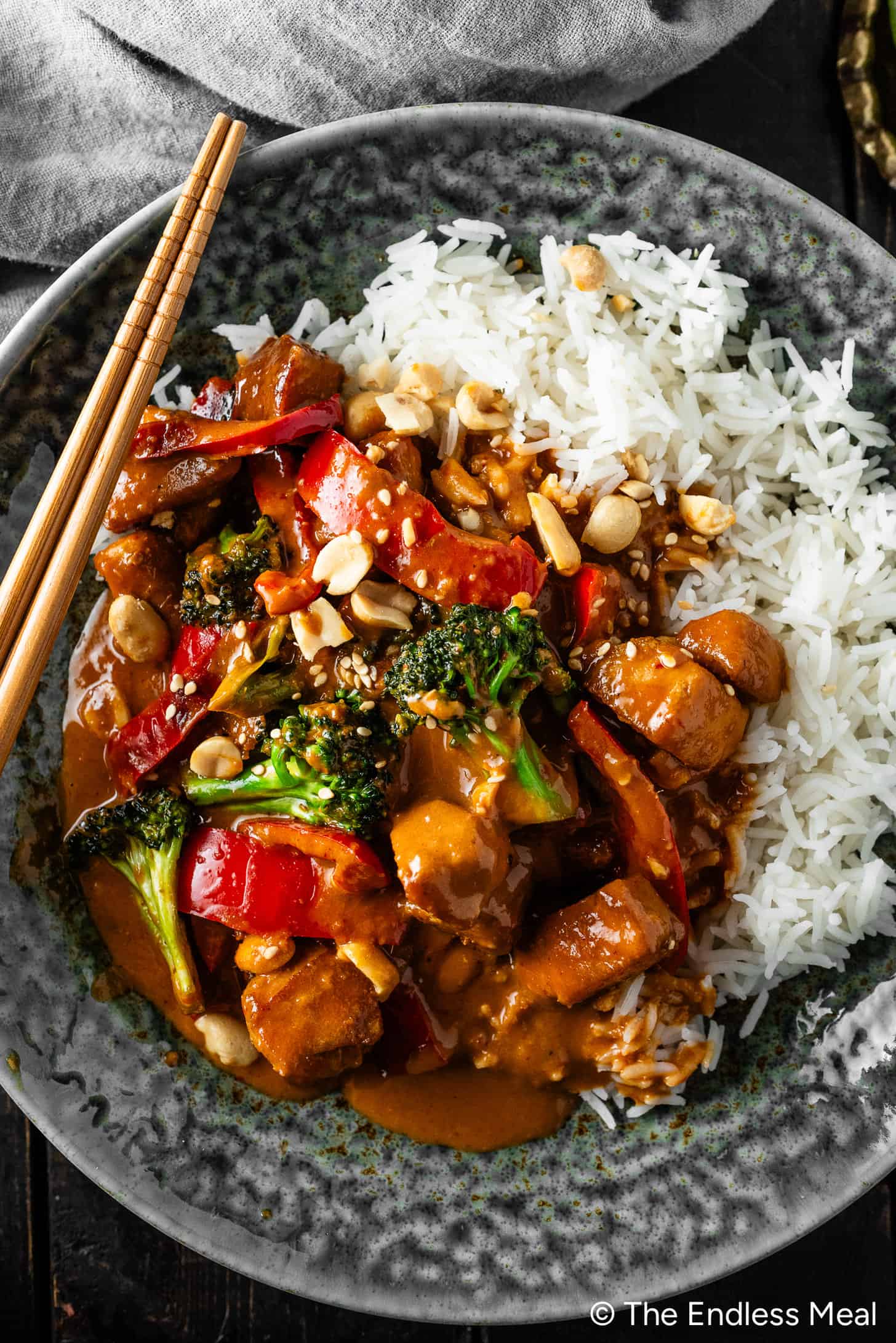 Thai-Inspired Chicken and Broccoli Stir-Fry with Peanut Sauce