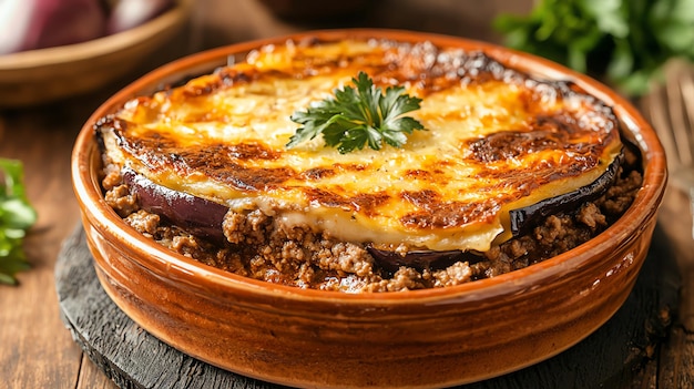 Moussaka Layers with Eggplant and Ground Lamb