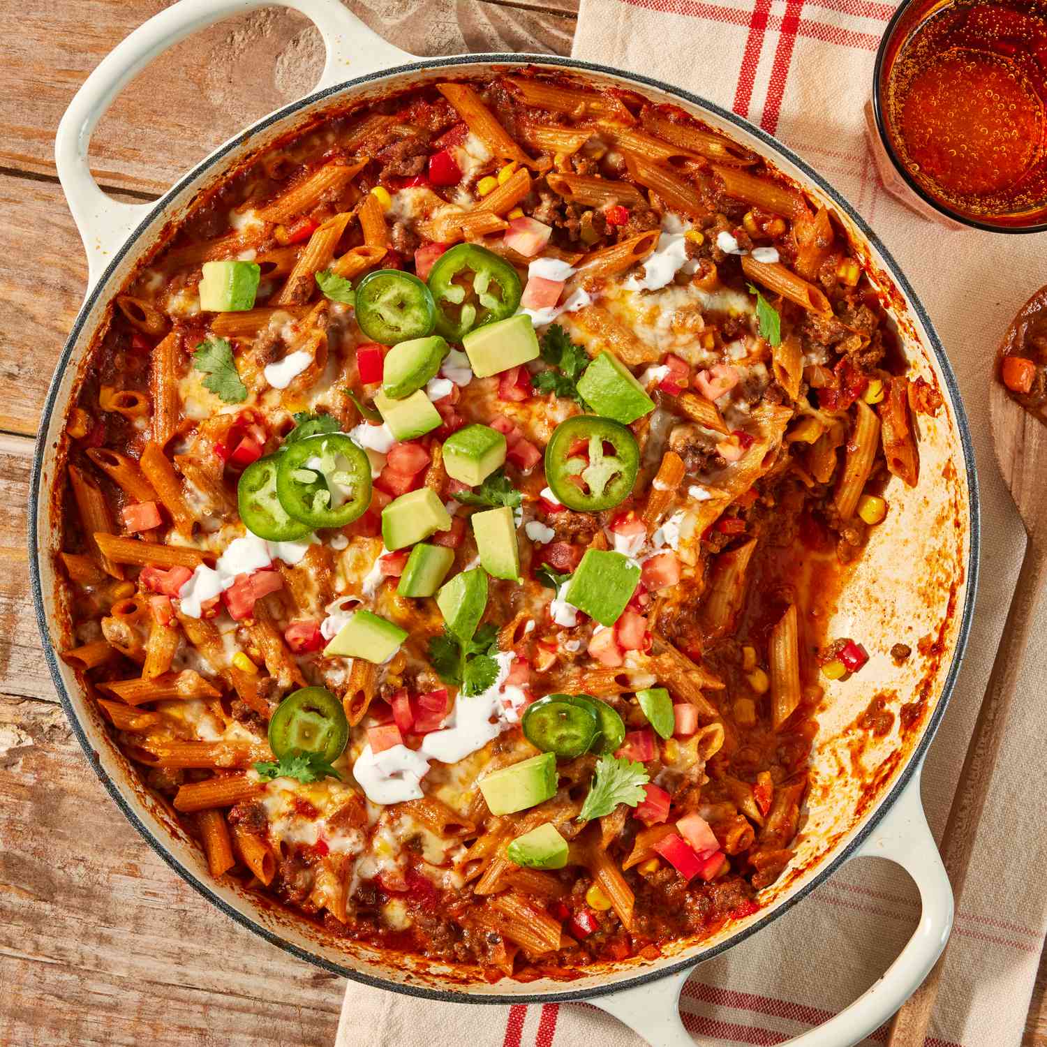 Speedy Cheesy Pasta Skillet