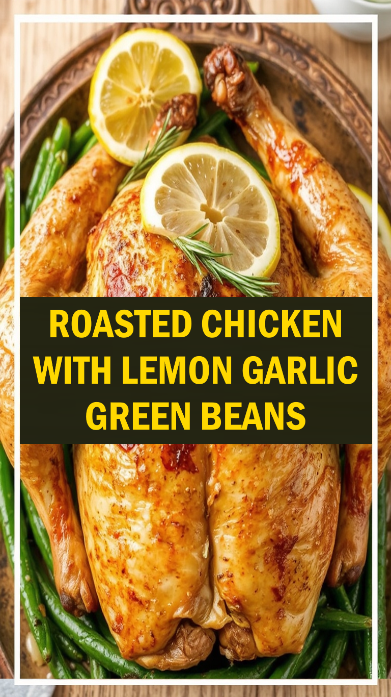 Crisp-Cooked Lemon-Herb Chicken with Sautéed Green Beans