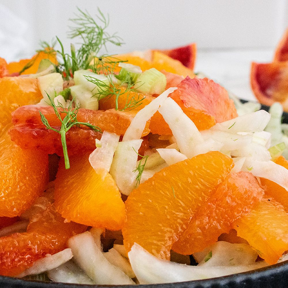Fennel and Blood Orange Salad with Aperol Vinaigrette