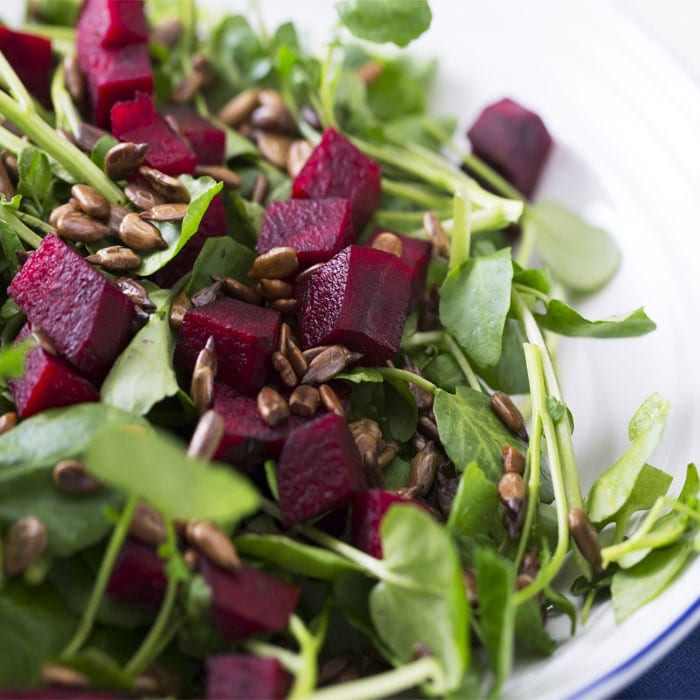 Rosemary-Infused Roasted Beetroot and Goat Cheese Salad