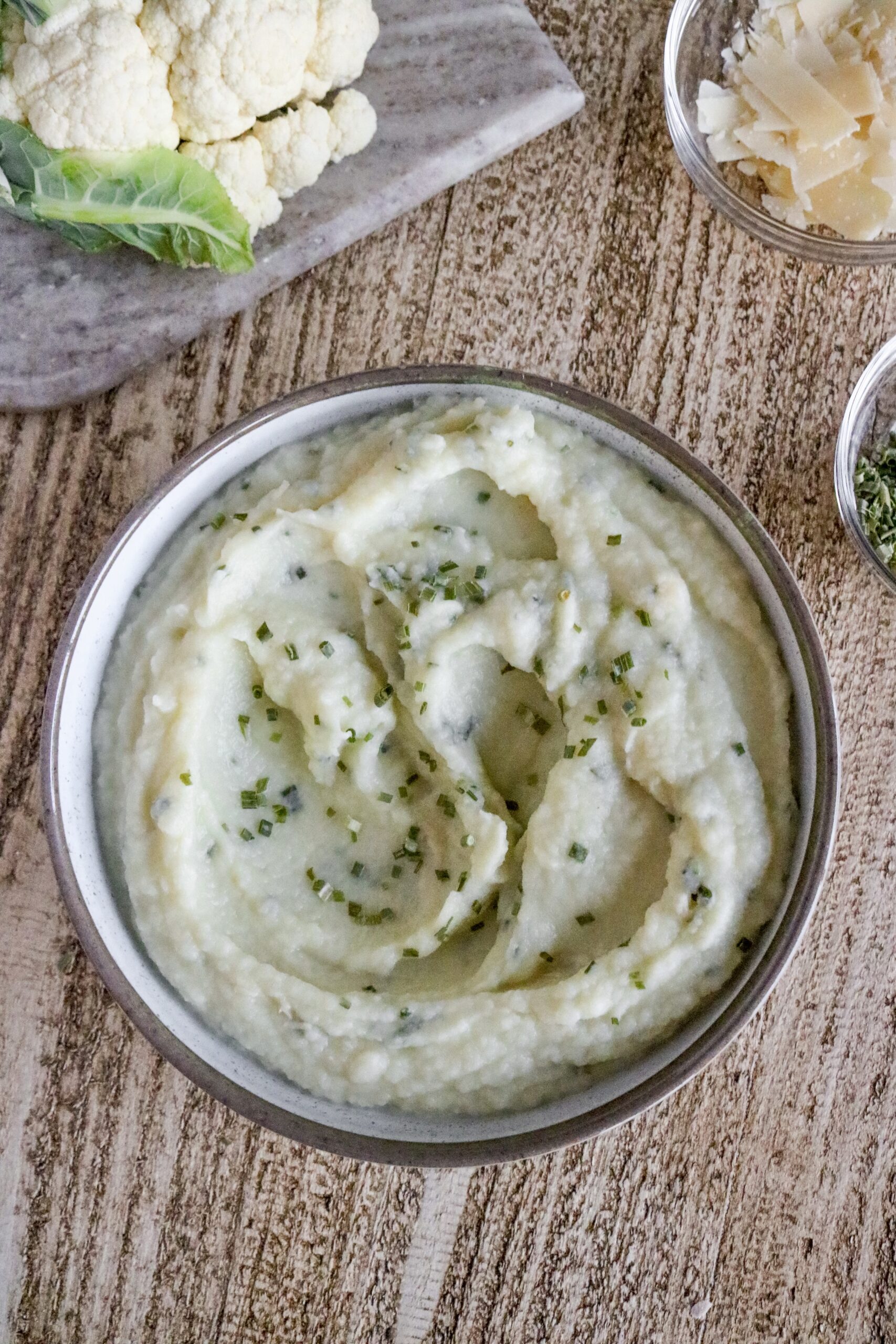 Parmesan-Herb Cauliflower Mash