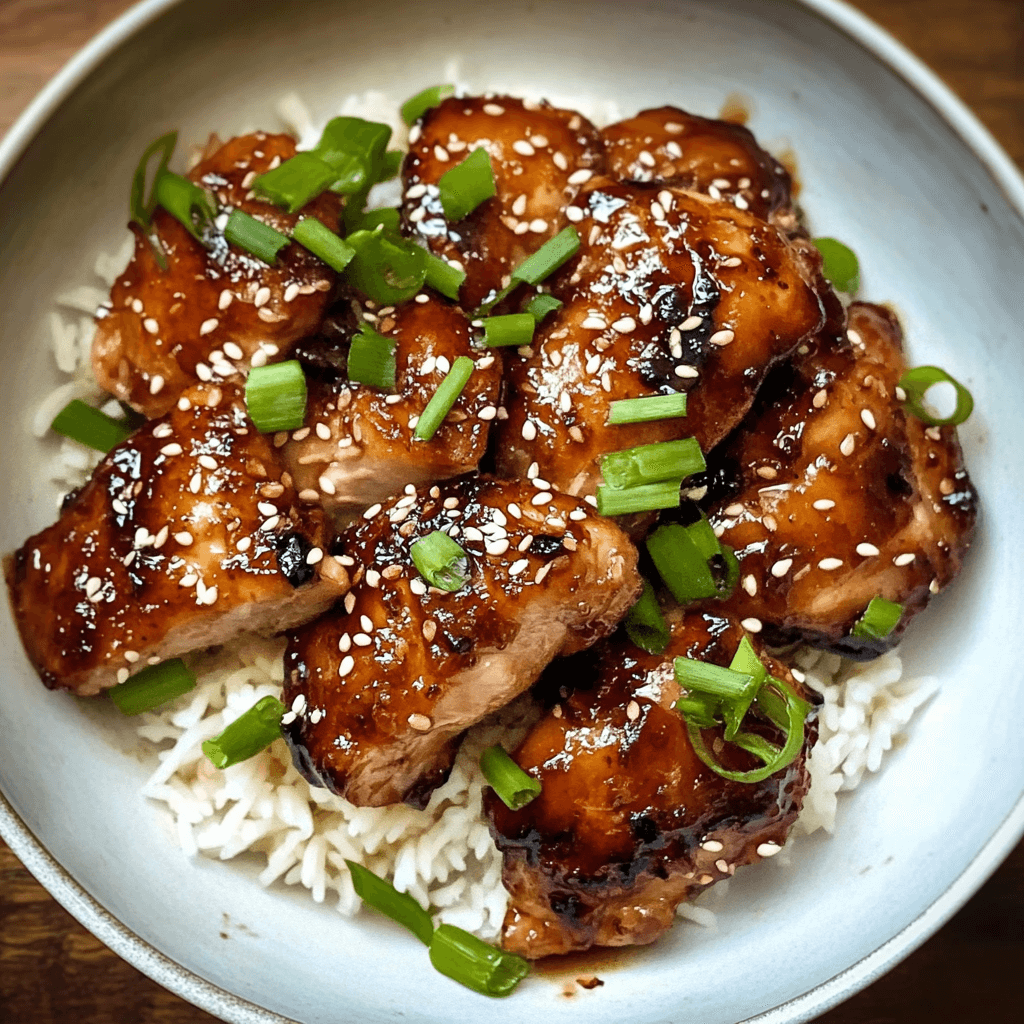 Soy-Glazed Chicken with Sesame and Scallions