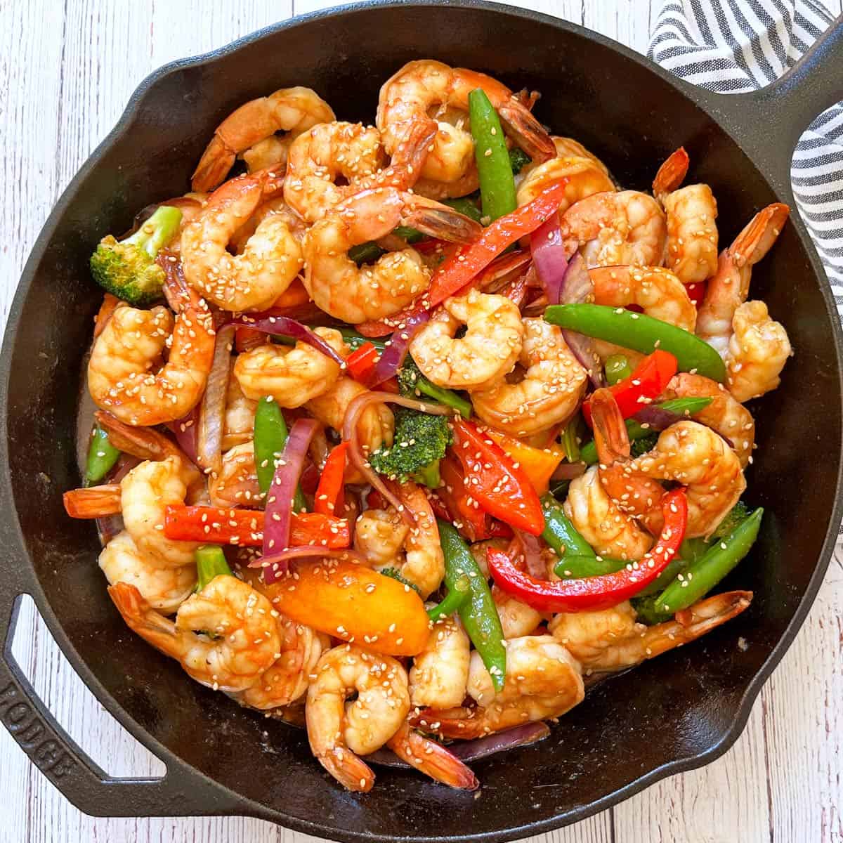 Shrimp and Vegetable Stir-Fry with Ginger-Soy Sauce