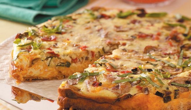 Rainbow Oz-Inspired Quiche