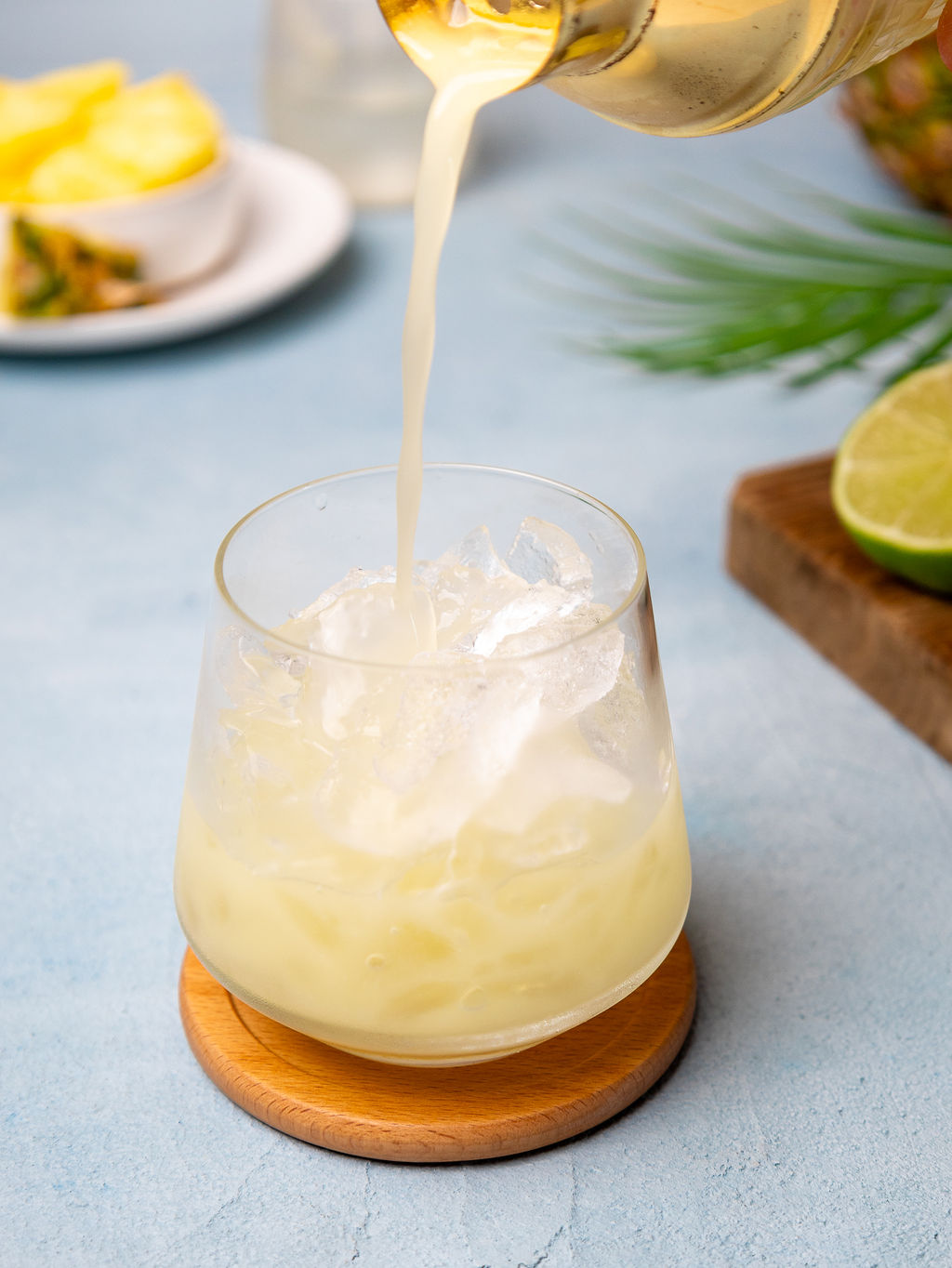 Virgin Tiki Cooler with Pineapple and Coconut