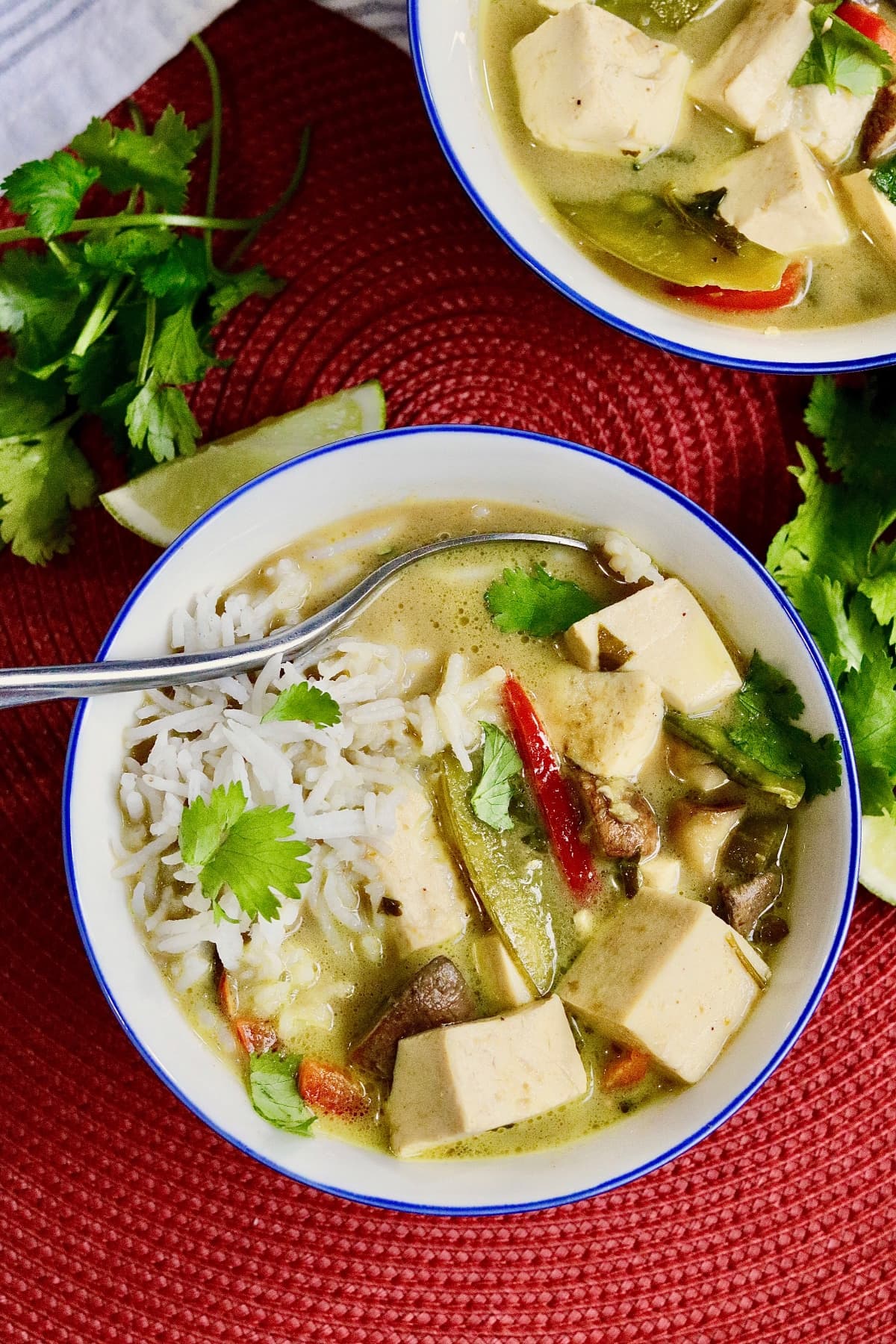 Simmered Thai Green Curry with Tofu