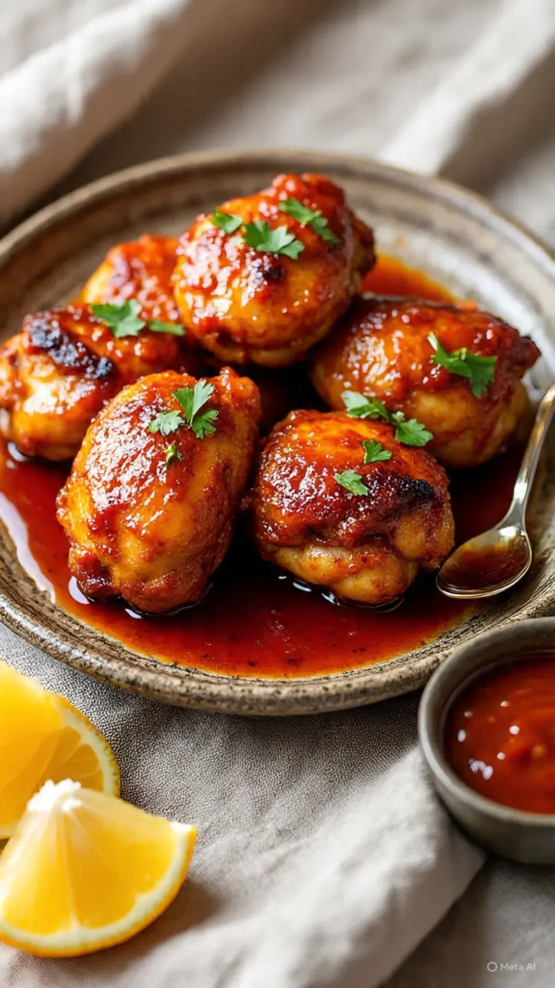 Harissa-Rubbed Chicken Thighs with Lemon