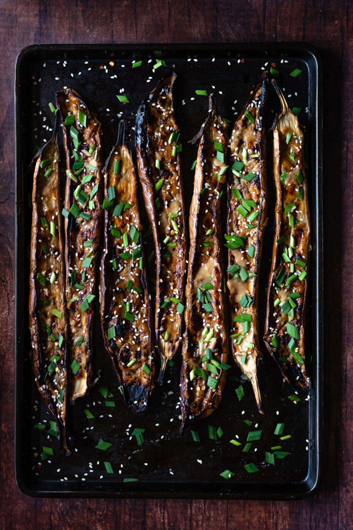 Miso-Roasted Eggplant with Sesame-Ginger Glaze