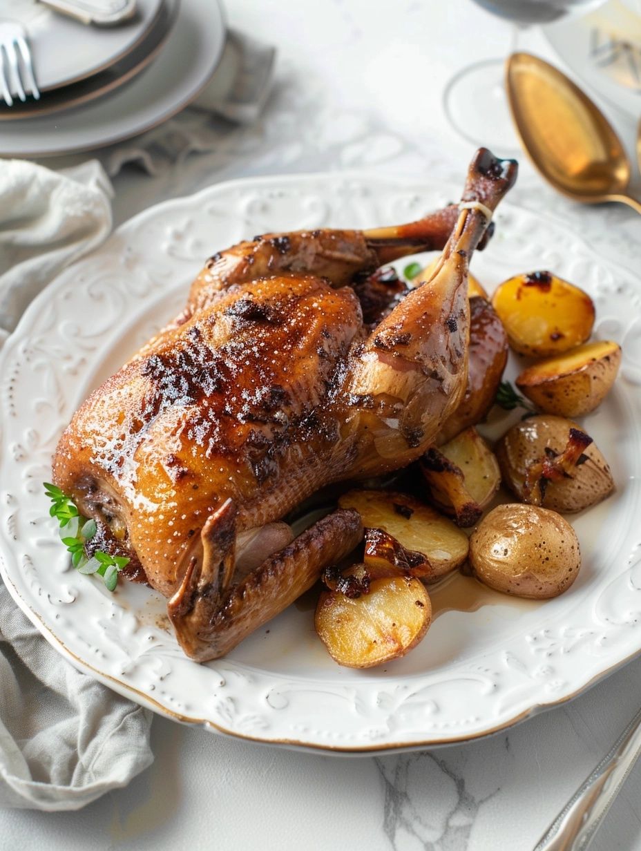Authentic Duck Confit with Fig Compote