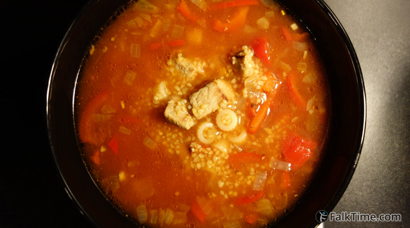 Chicago-Style Tomato Corn Soup