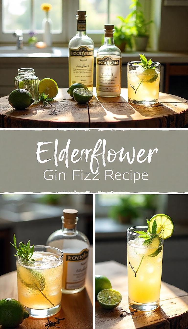 Slow-Sip Gin Fizz with Elderflower