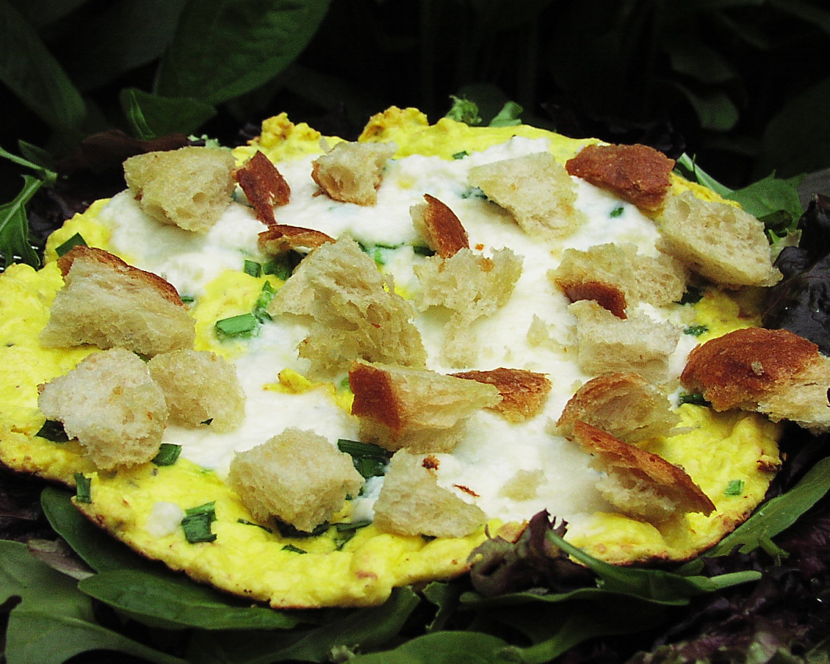 Lemon and Chive Frittata with Fresh Herbs