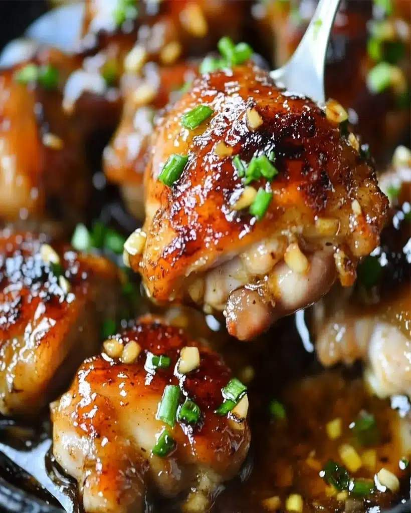 Honey-Glazed Chicken Thighs with Garlic and Rosemary