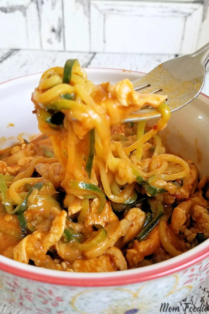 Pan-Seared Chicken with Zucchini Noodles and Herbs