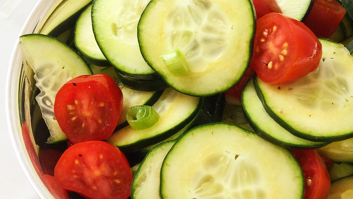 Citrus-Ginger Marinated Cucumber Salad