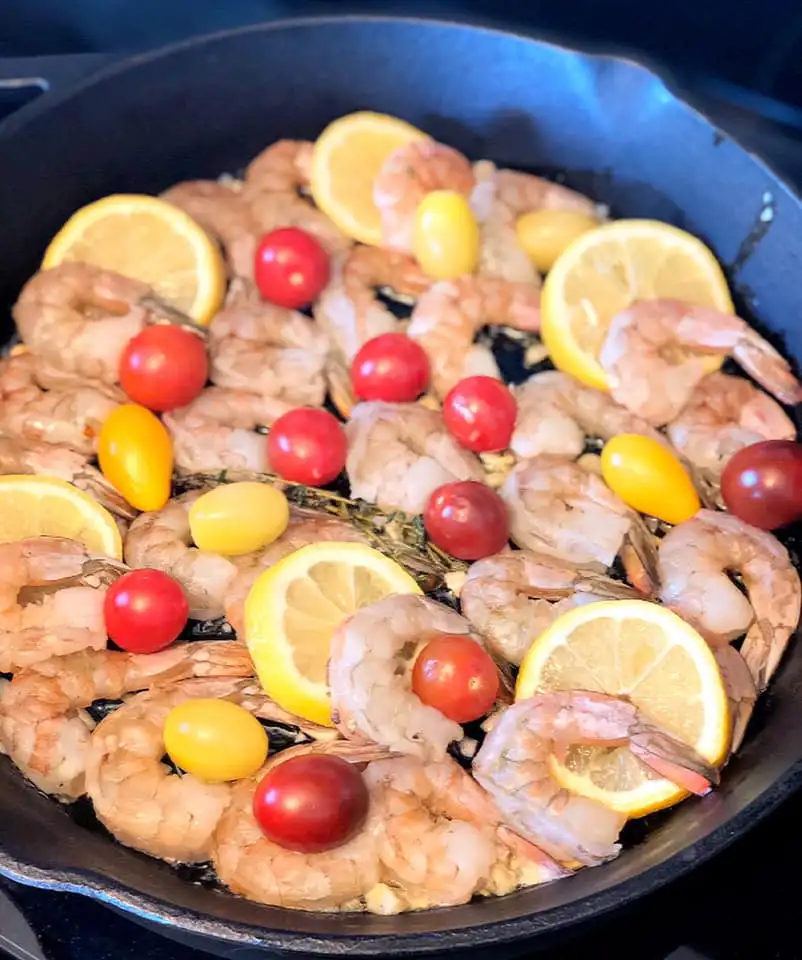 Garlic-Herb Sautéed Shrimp with Cherry Tomatoes