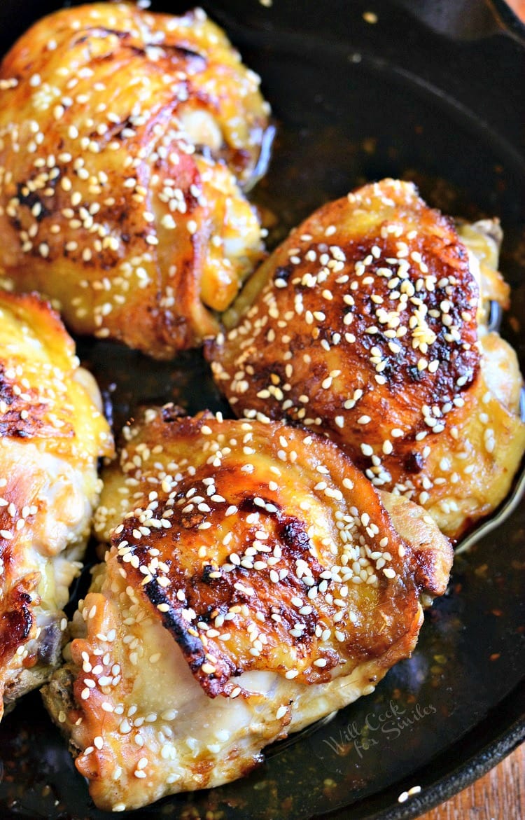 Sesame-Ginger Baked Chicken Thighs