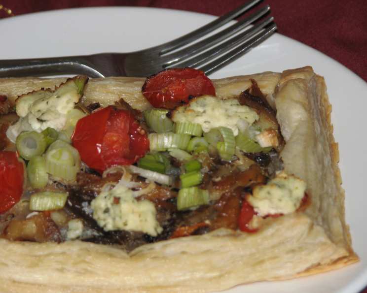 Smoked Mackerel and Pickled Onion Tart