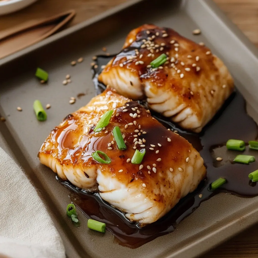 Soy-Glazed Black Cod with Sesame