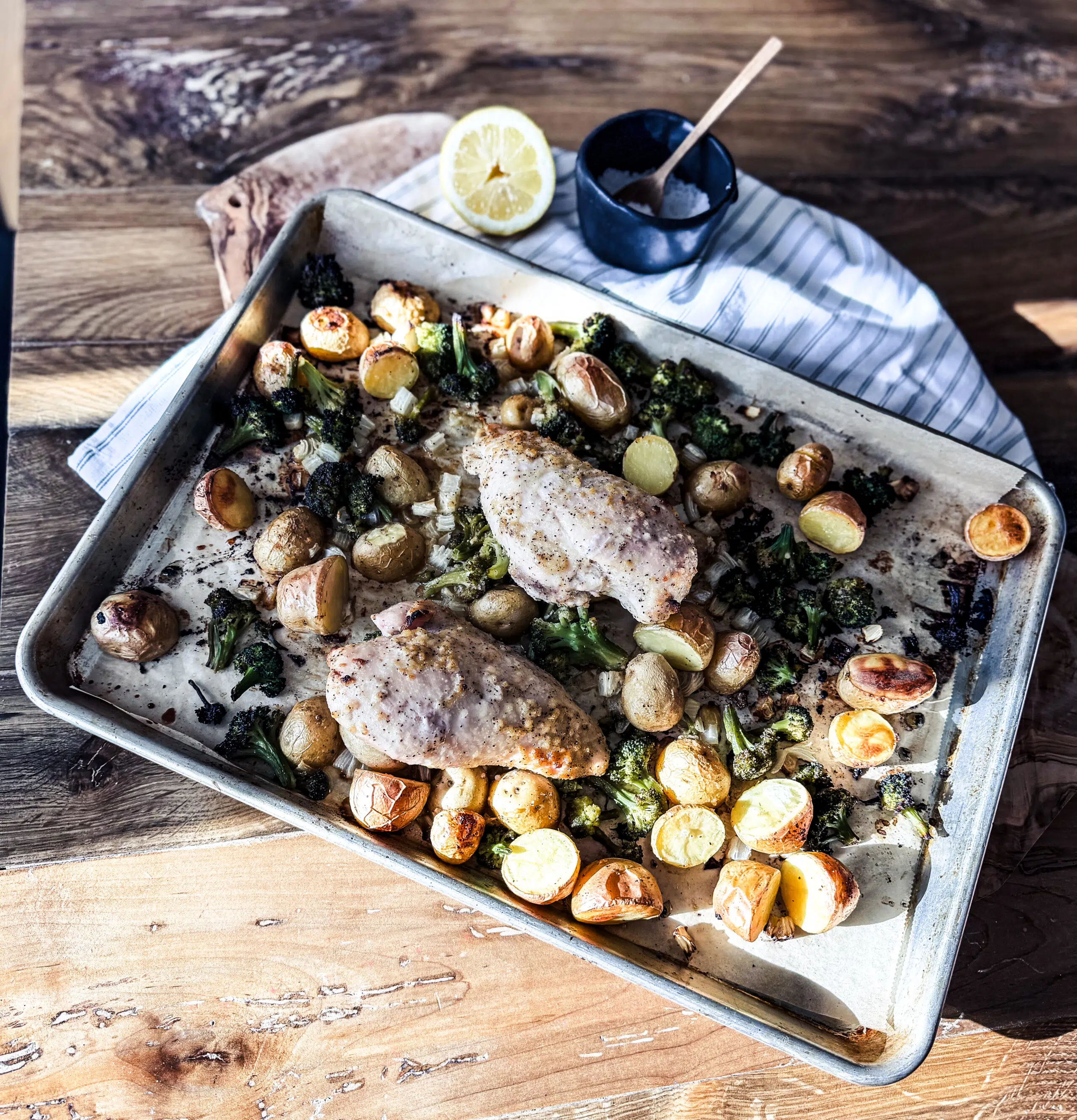 Sheet Pan Lemon-Glazed Chicken