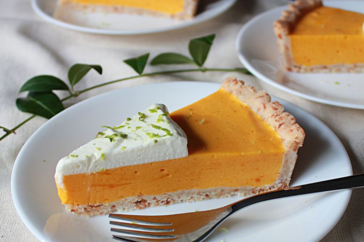 Coconut Lime Tart with Mango and Passionfruit