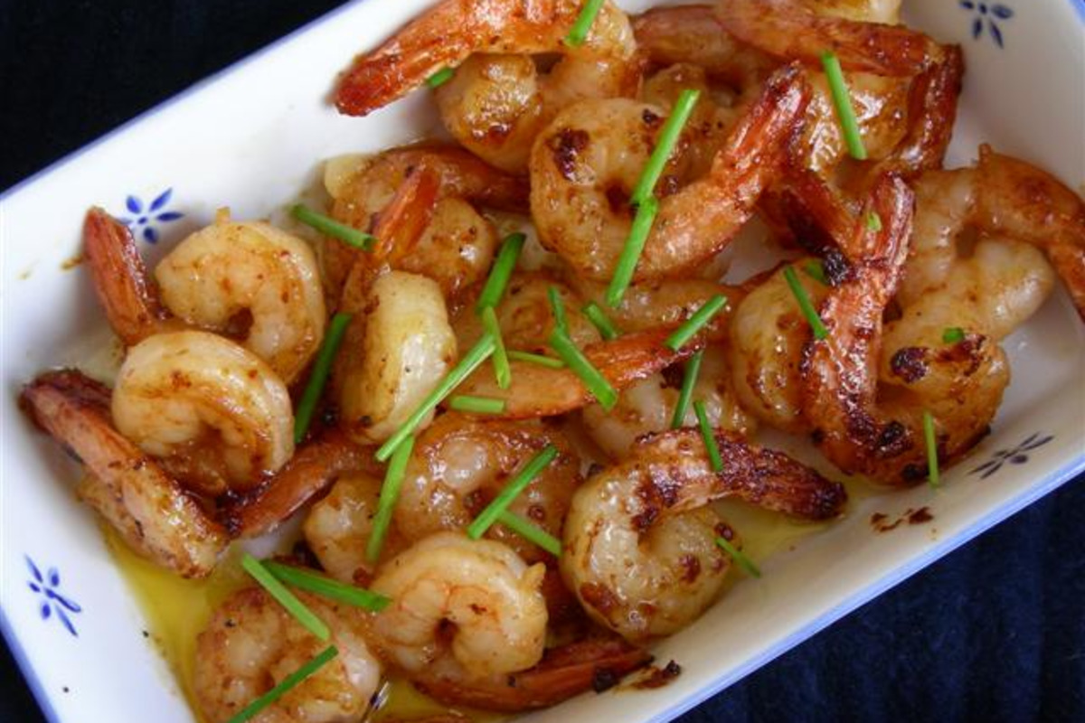 Sautéed Shrimp with Aperol and Orange