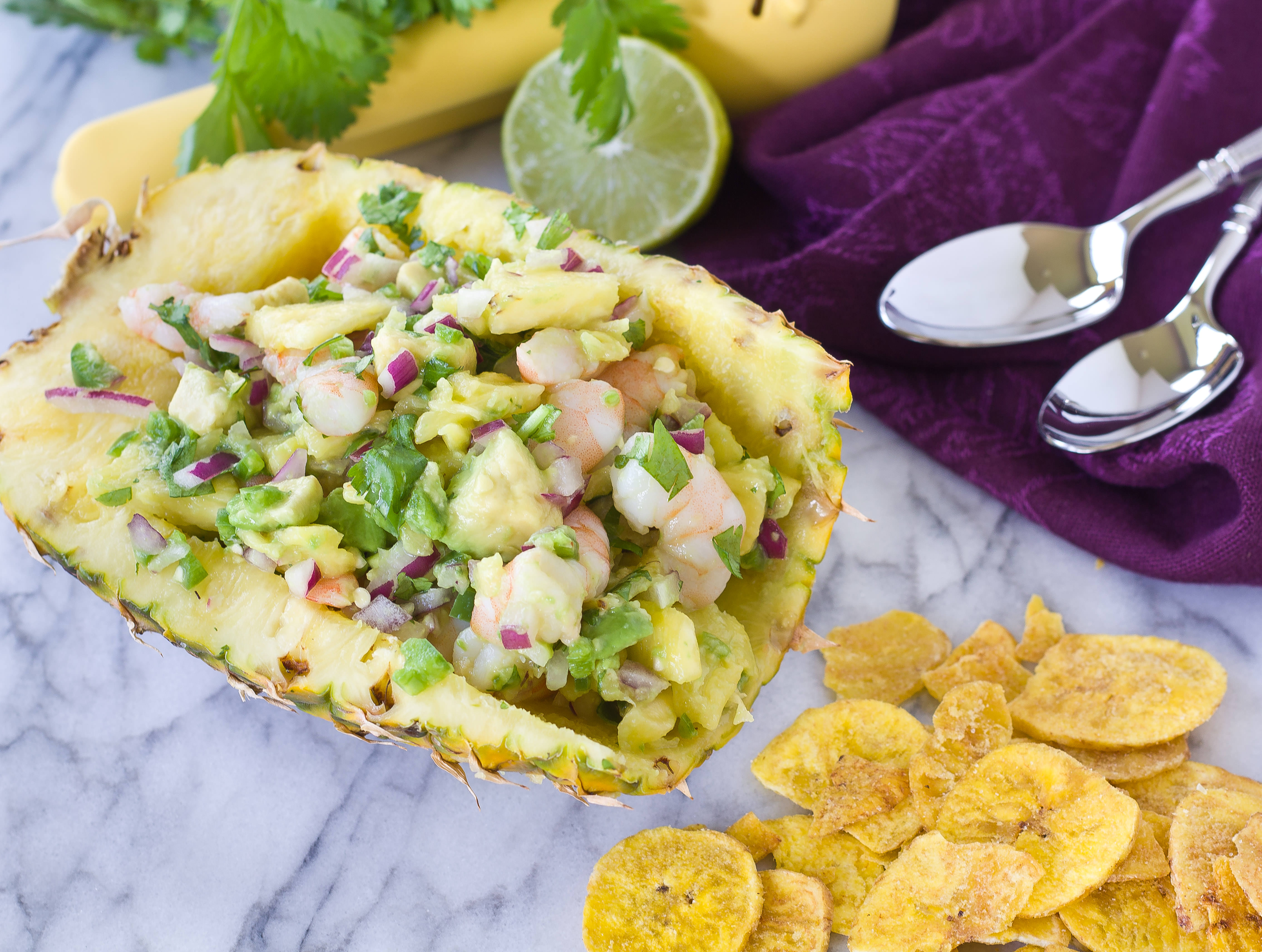 Tropical Shrimp Ceviche with Pineapple and Chili