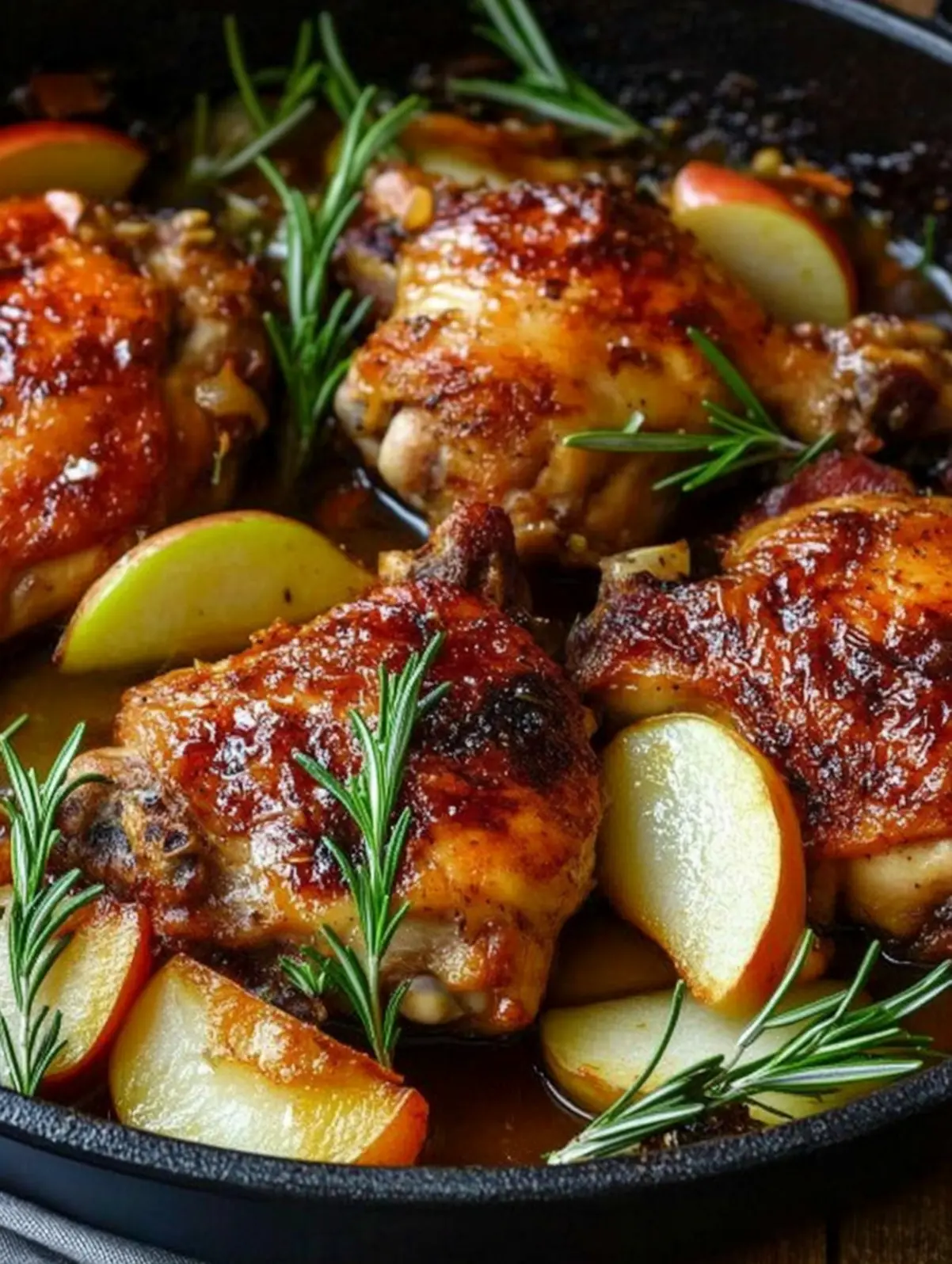 Pan-Seared Chicken with Rosemary and Apple Cider Vinegar