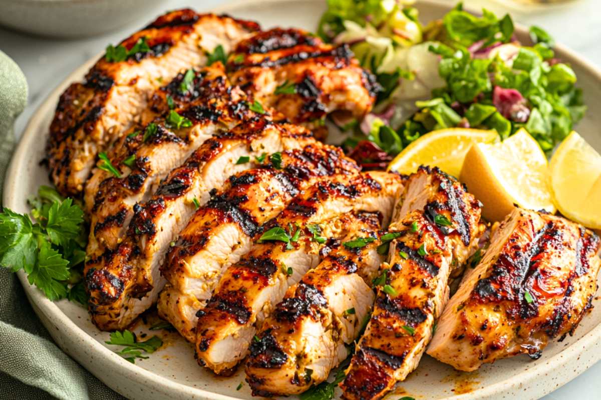 Baked Lemon-Ginger Chicken with Yogurt Marinade