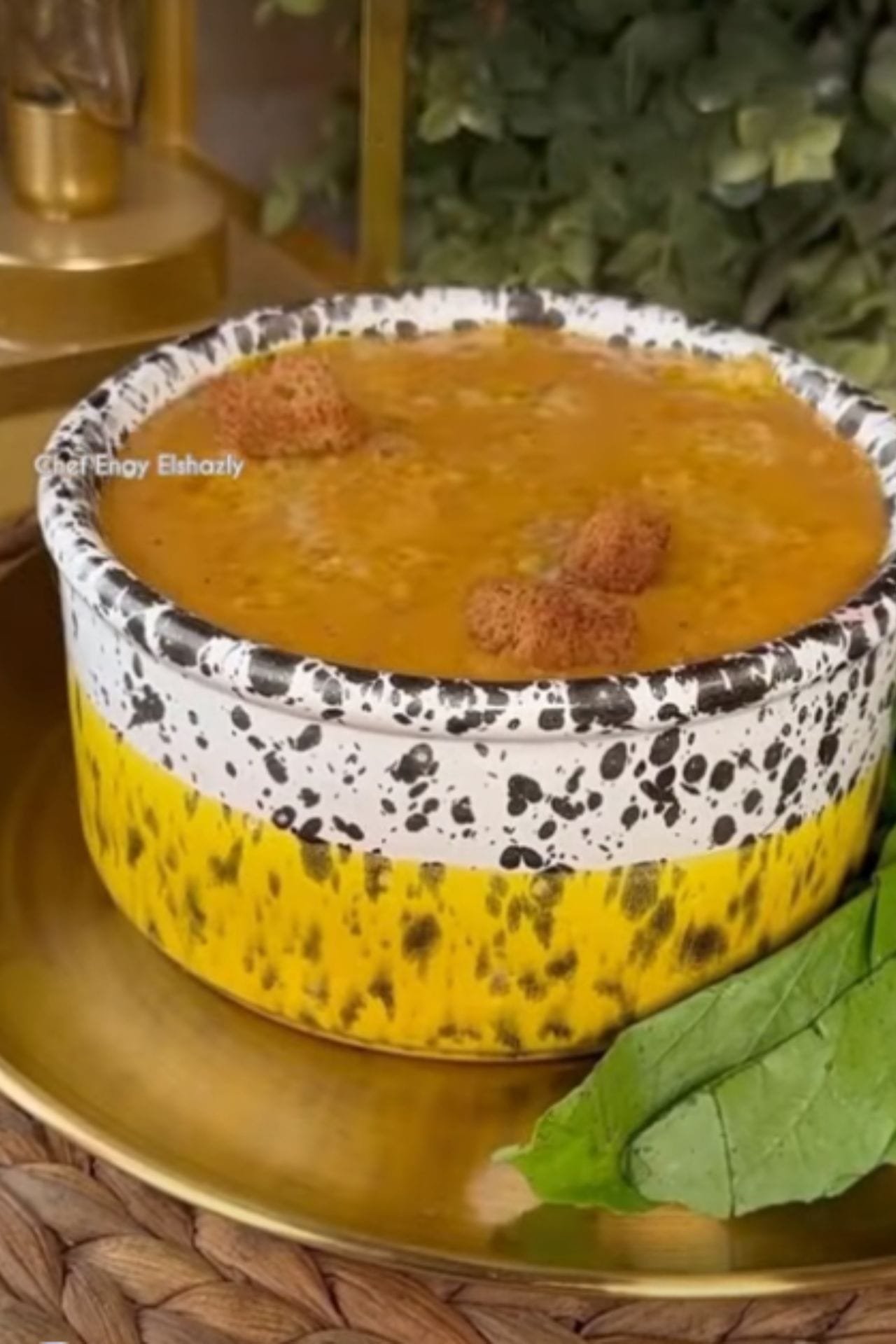 Simmered Yellow Lentil Soup with Cumin