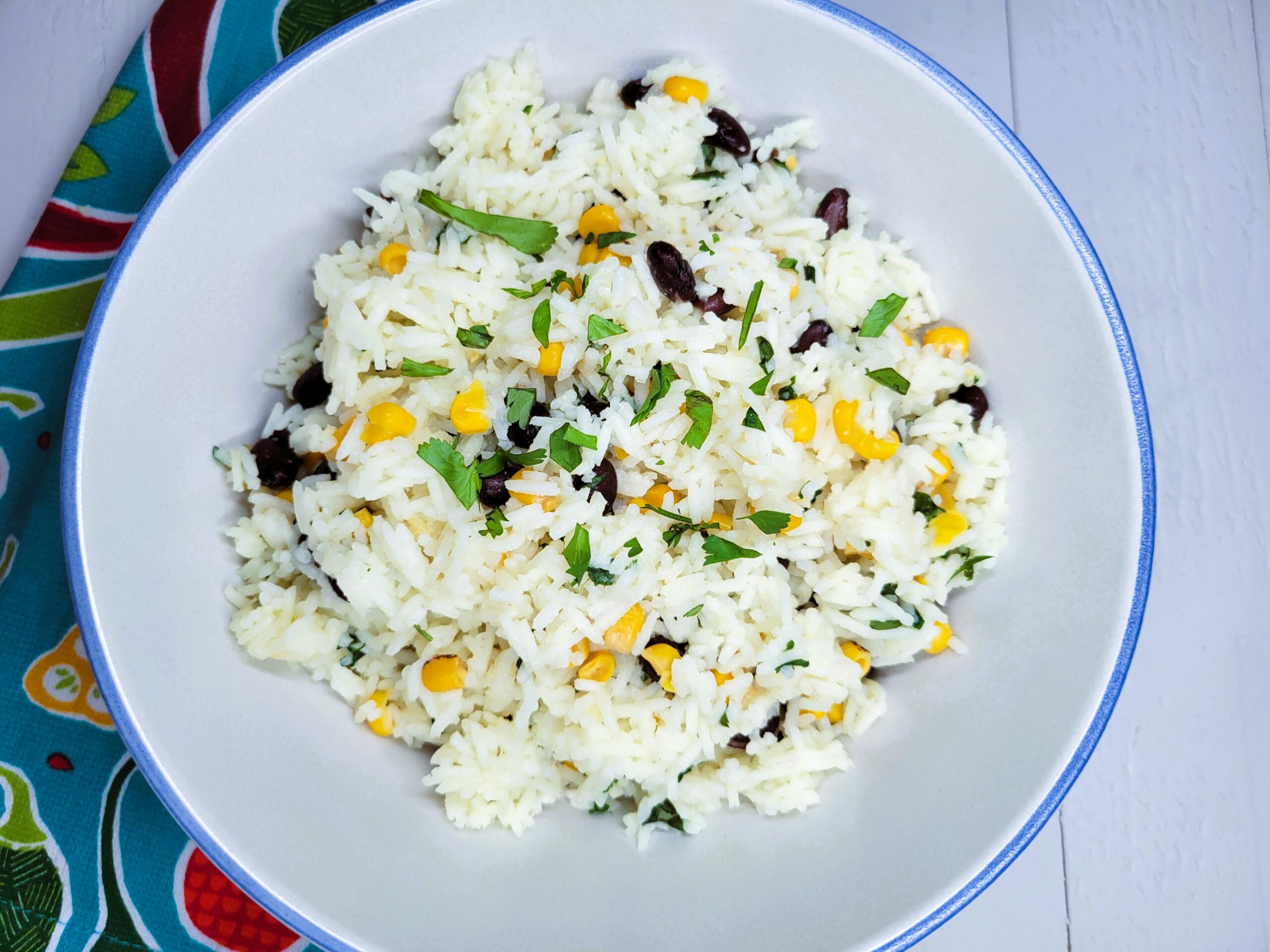 Cilantro-Lime Rice with Black Beans and Corn
