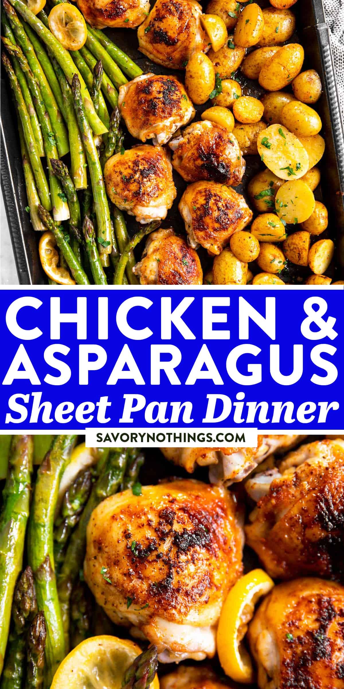 Sheet Pan Lemon-Glazed Chicken with Asparagus and Potatoes