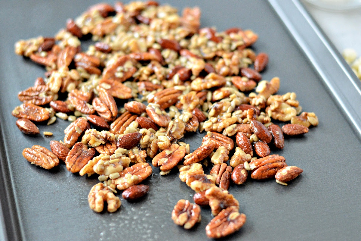 Maple-Salted Trail Mix with Dried Cranberries and Walnuts