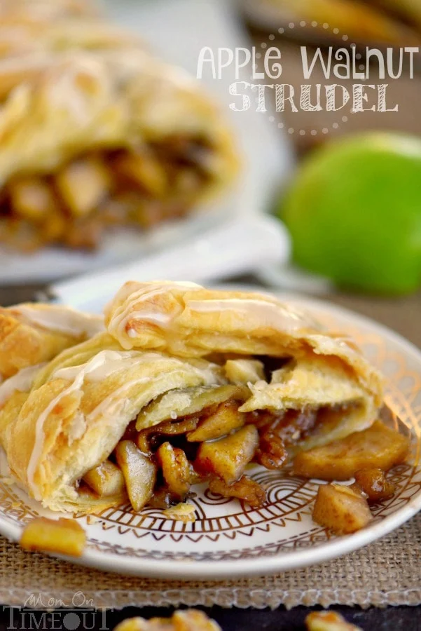 Apple Walnut Strudel with Cinnamon Spiced Filling