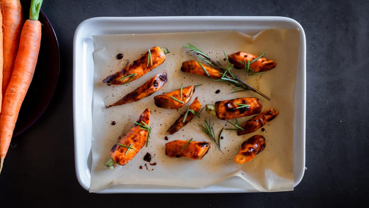 Miso-Maple Glazed Carrots with Toasted Sesame