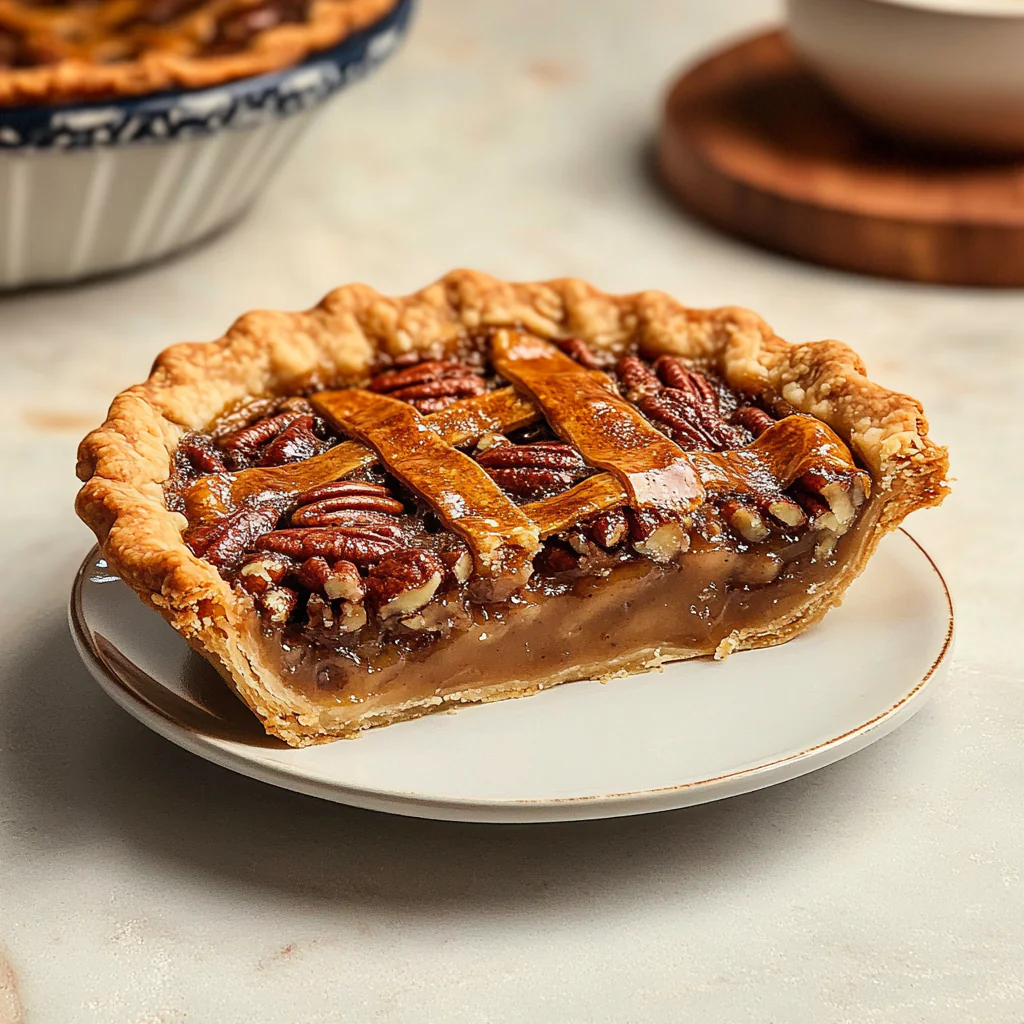 Bourbon-Pecan Pie with Flaky Crust