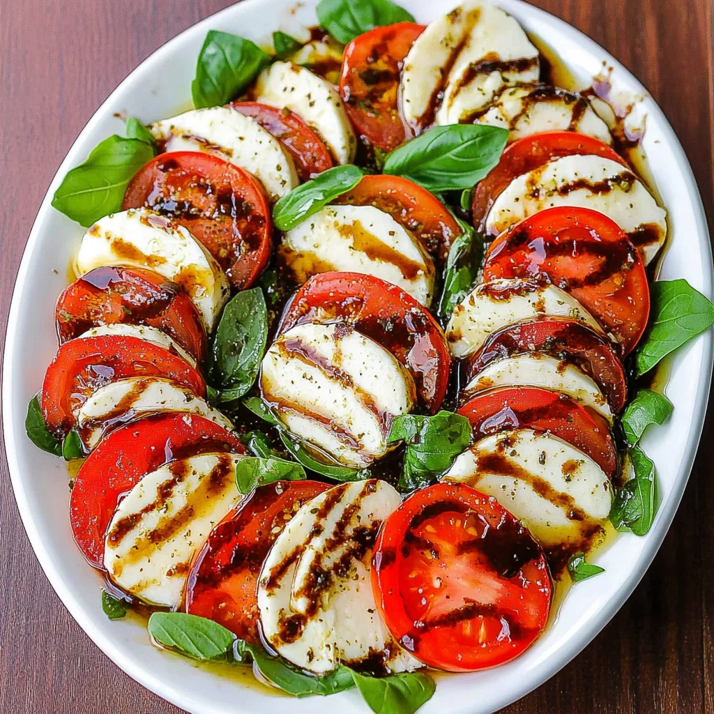 Aperol Vinaigrette Caprese Salad