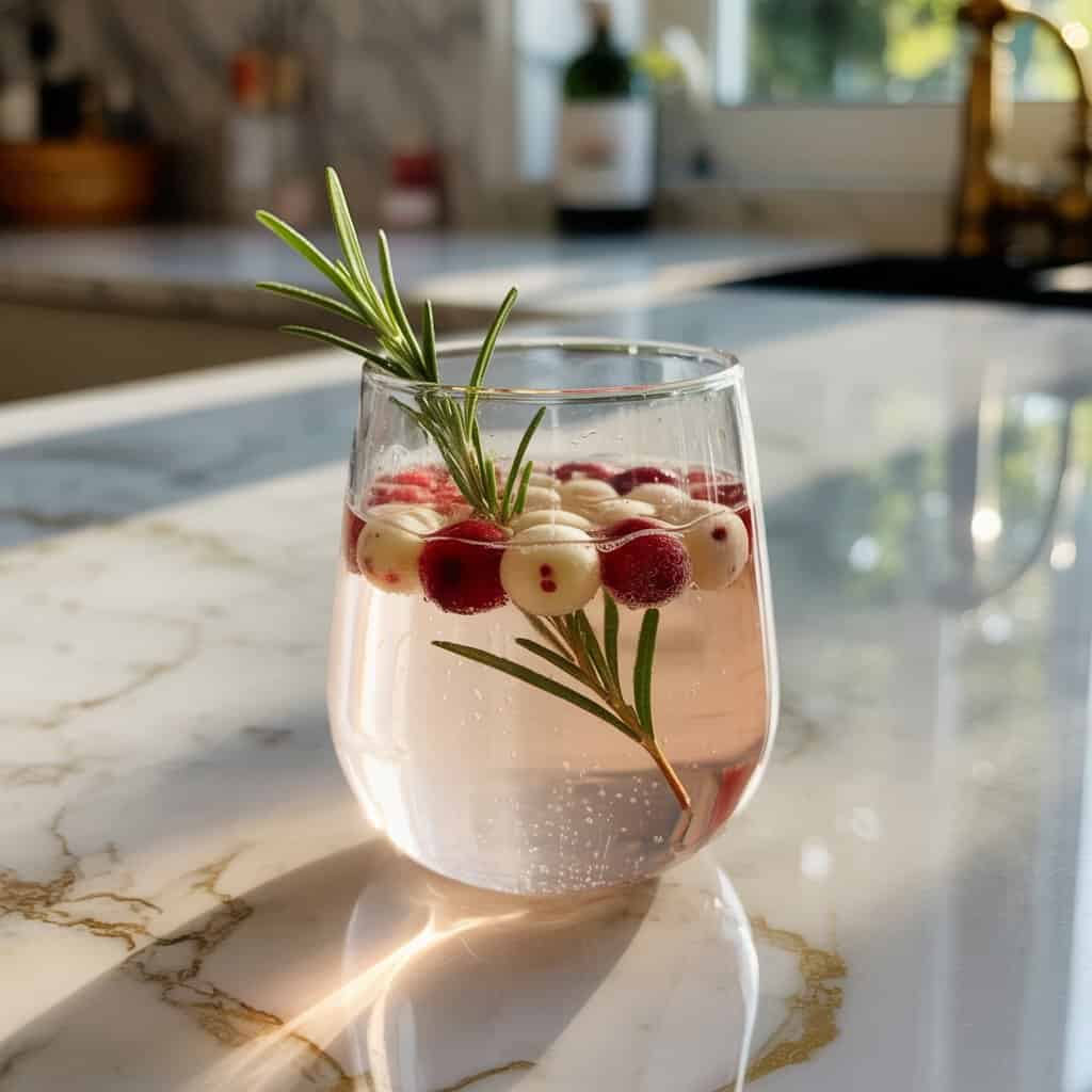 Cranberry Vodka Foam Spritz
