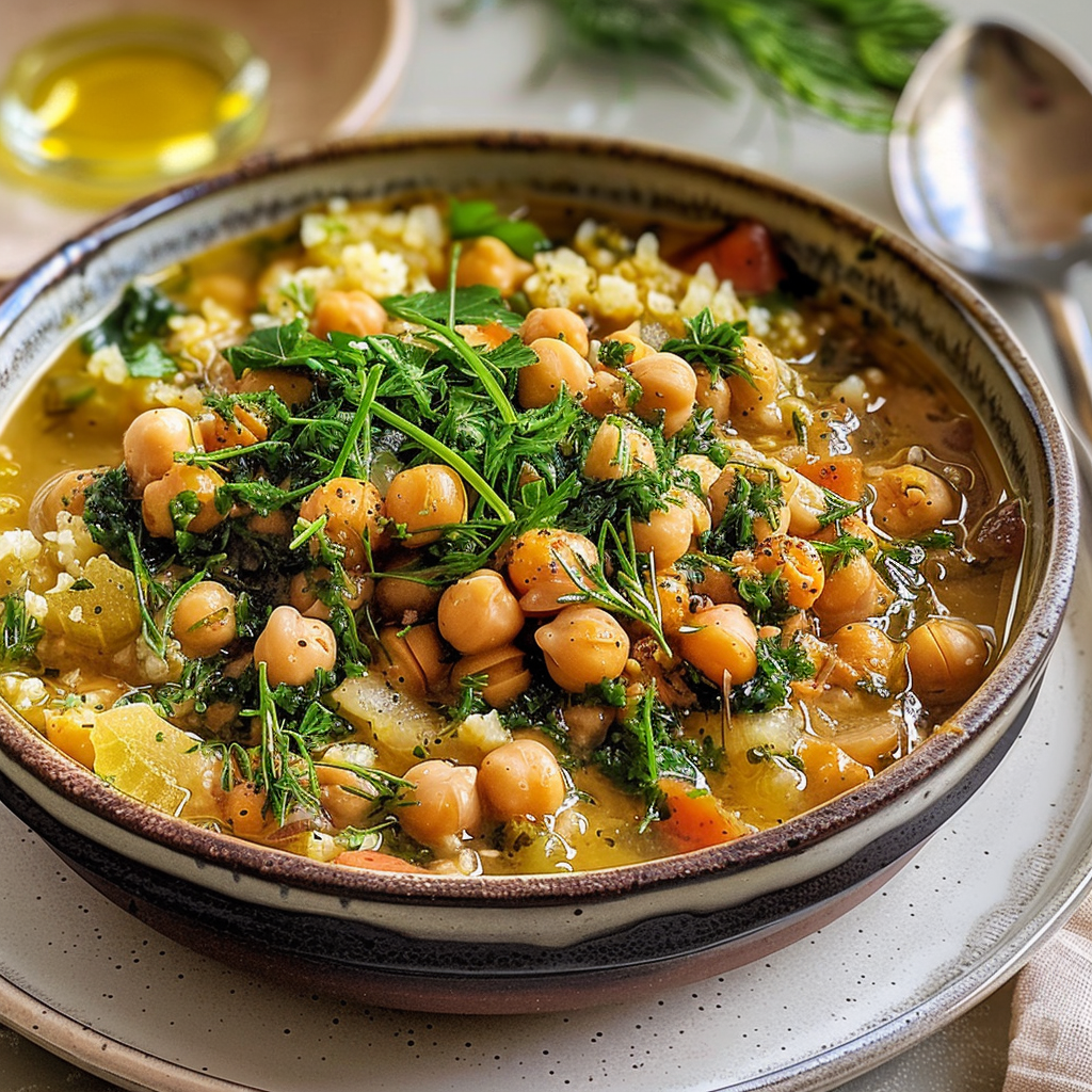Methi Seeds and Chickpea Stew