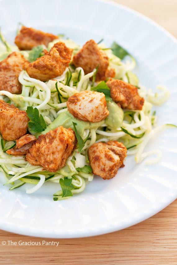Chicken Taco Zucchini Pasta