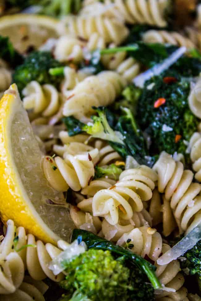 Lemon Broccoli and Pea Pasta