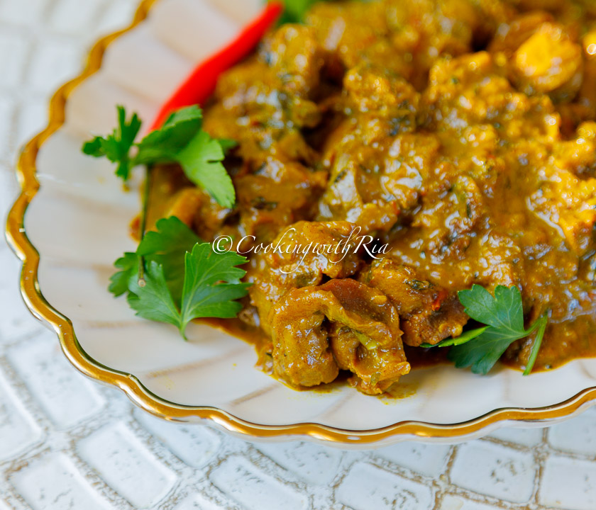 Curry Gizzards with Onions and Tomatoes