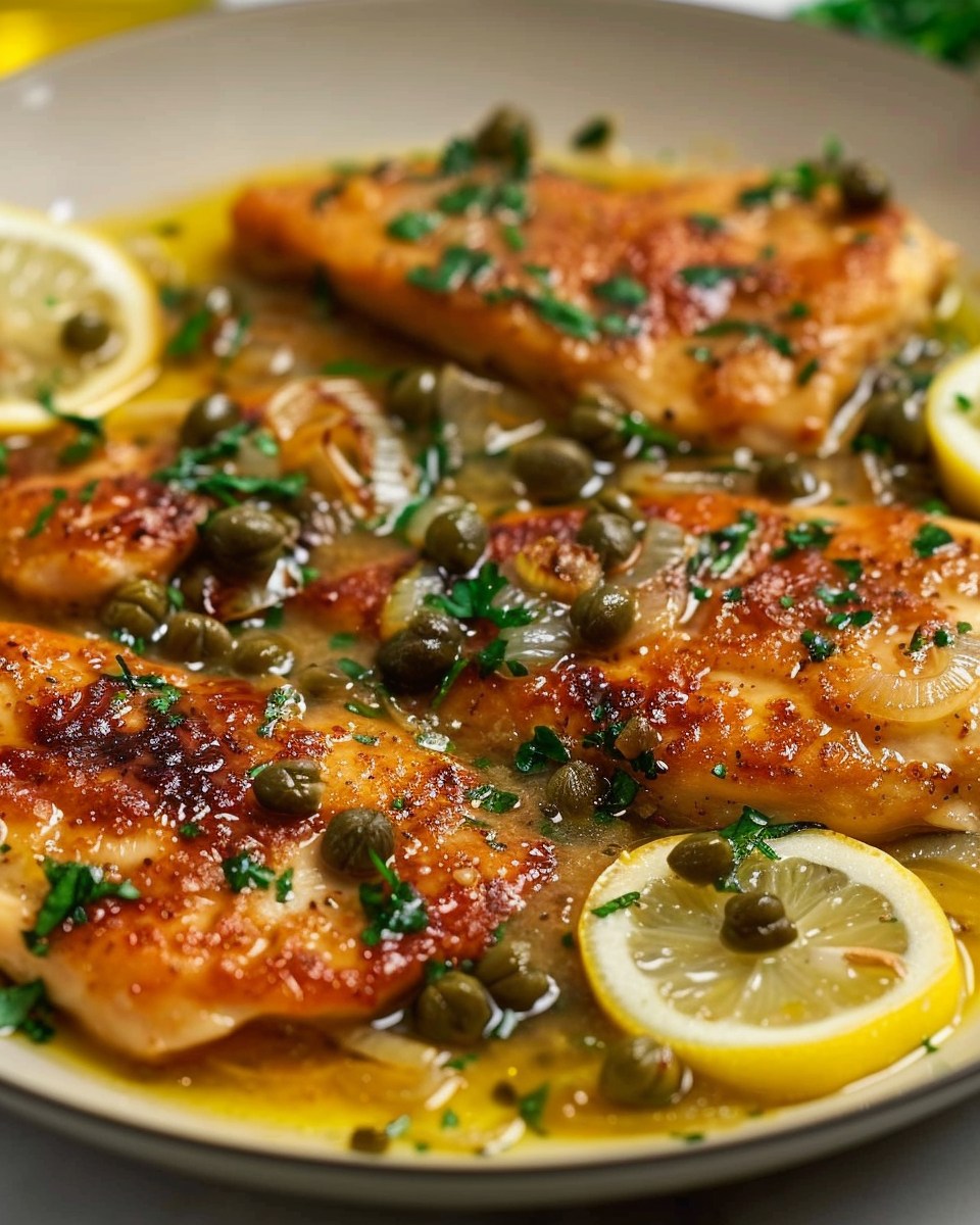Skillet Chicken Piccata with Lemon and Capers
