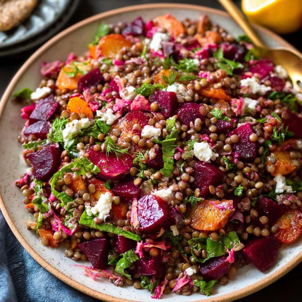 Baharat-Spiced Chickpea and Lentil T'Beet